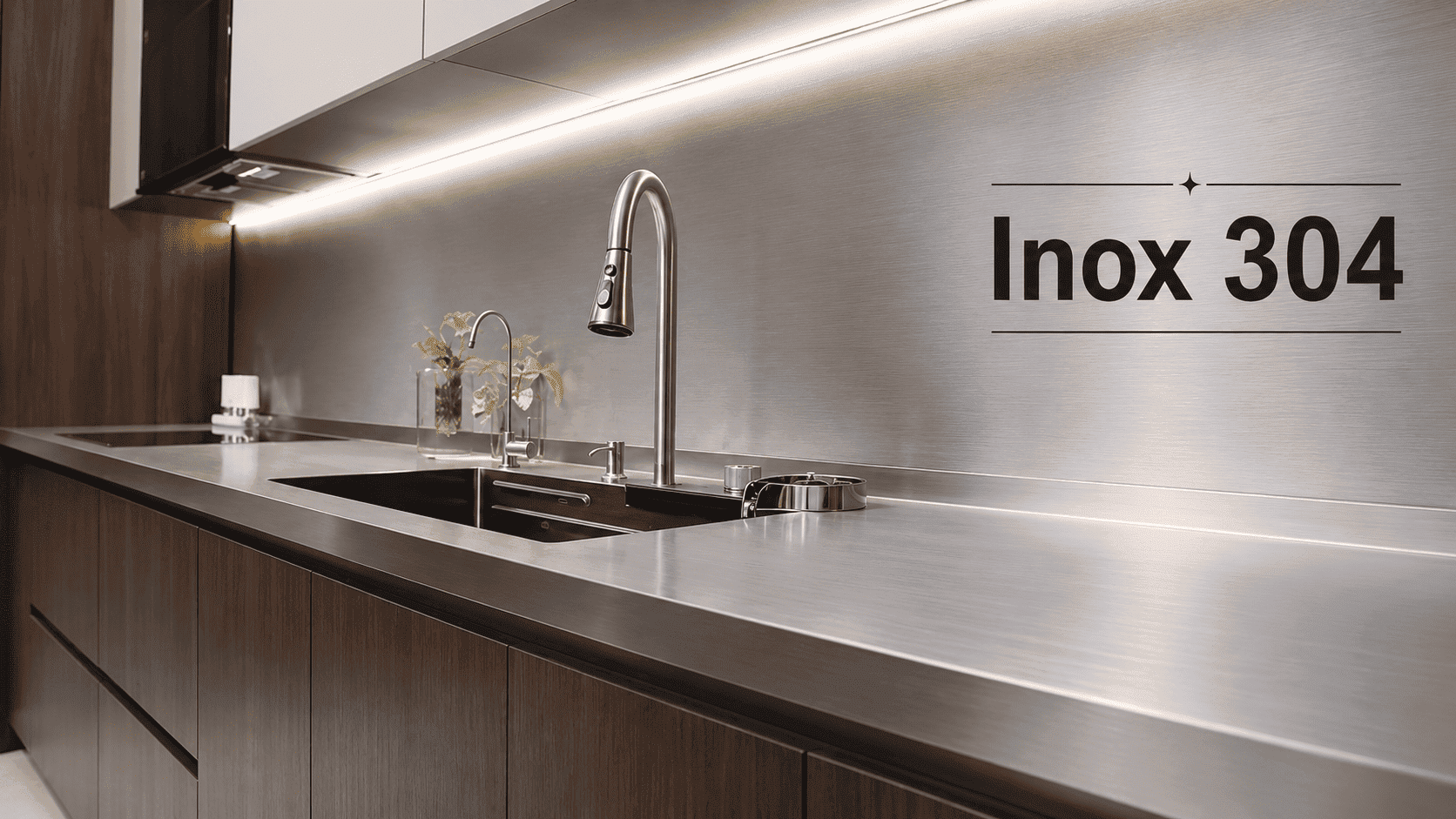 Inox 304 - tủ bếp bền