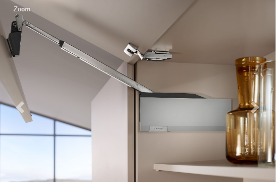 Hệ thống tay nâng Blum - tủ bếp đẹp