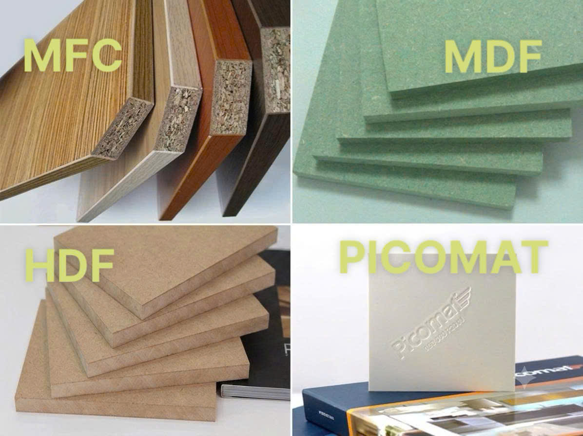 Nhóm gỗ công nghiệp – Sự lựa chọn hiện đại & đa dạng - gỗ nào tốt cho tủ bếp