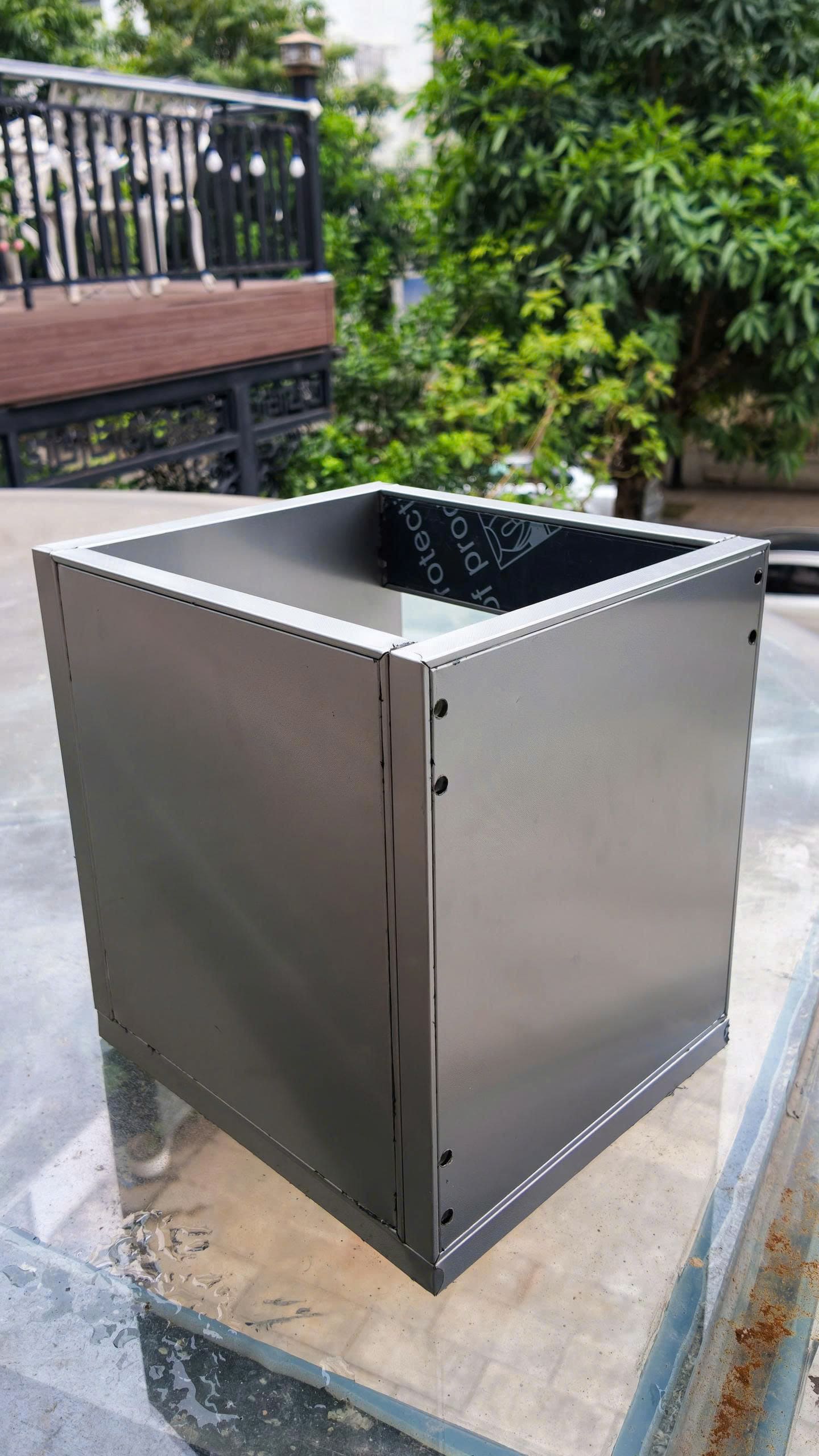 Thùng tủ module inox 3 lớp - tủ bếp module