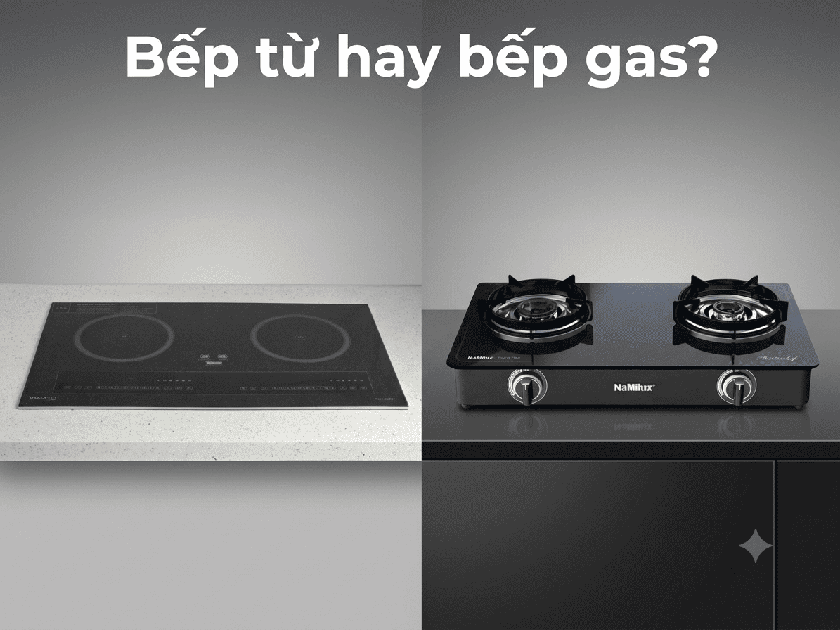 Nên dùng bếp từ hay bếp gas cho căn bếp? - bếp từ hay bếp gas